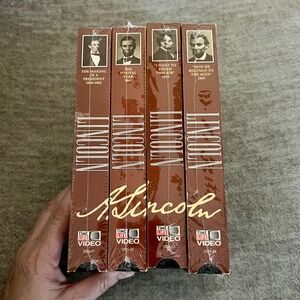 Lincoln Time‎ Life Video VHS Set 4 Tapes Historical Kunhardt Productions